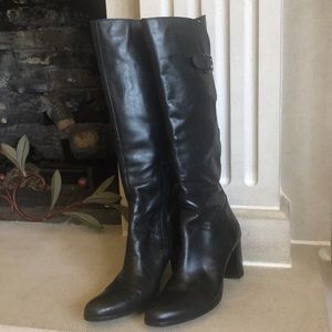 Sesto Meucci Black Leather Boots Size 8